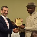 NDDC MD Receives Plaque From AGIP GM