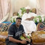 Taiwo Awoniyi, visits the Emir of Ilorin